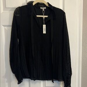 Authentic Max Studio Pleated Blouse